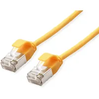 Roline U/FTP DataCenter Patchkabel Kat.6A (Class EA), LSOH, slim, gelb, 0,3 m