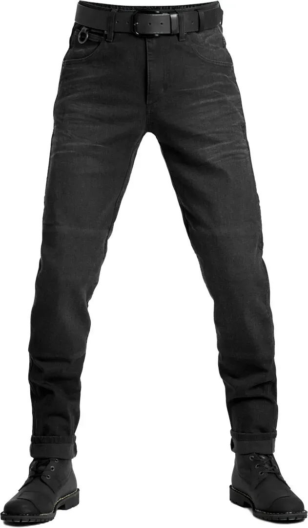 Pando Moto Boss Dyn 01 Motorradjeans, schwarz-grau, Größe 32 36 für Männer