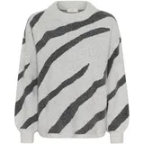Kaffe Strickpullover Grau L
