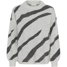 Kaffe Strickpullover Grau L