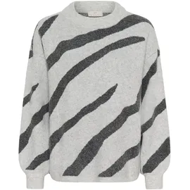 Kaffe Strickpullover Grau L