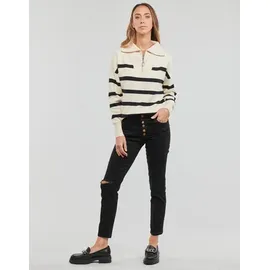 Vero Moda VMSABA STRIPE LS HIGHNECK BLOUSE GA NOOS schwarz-weiß