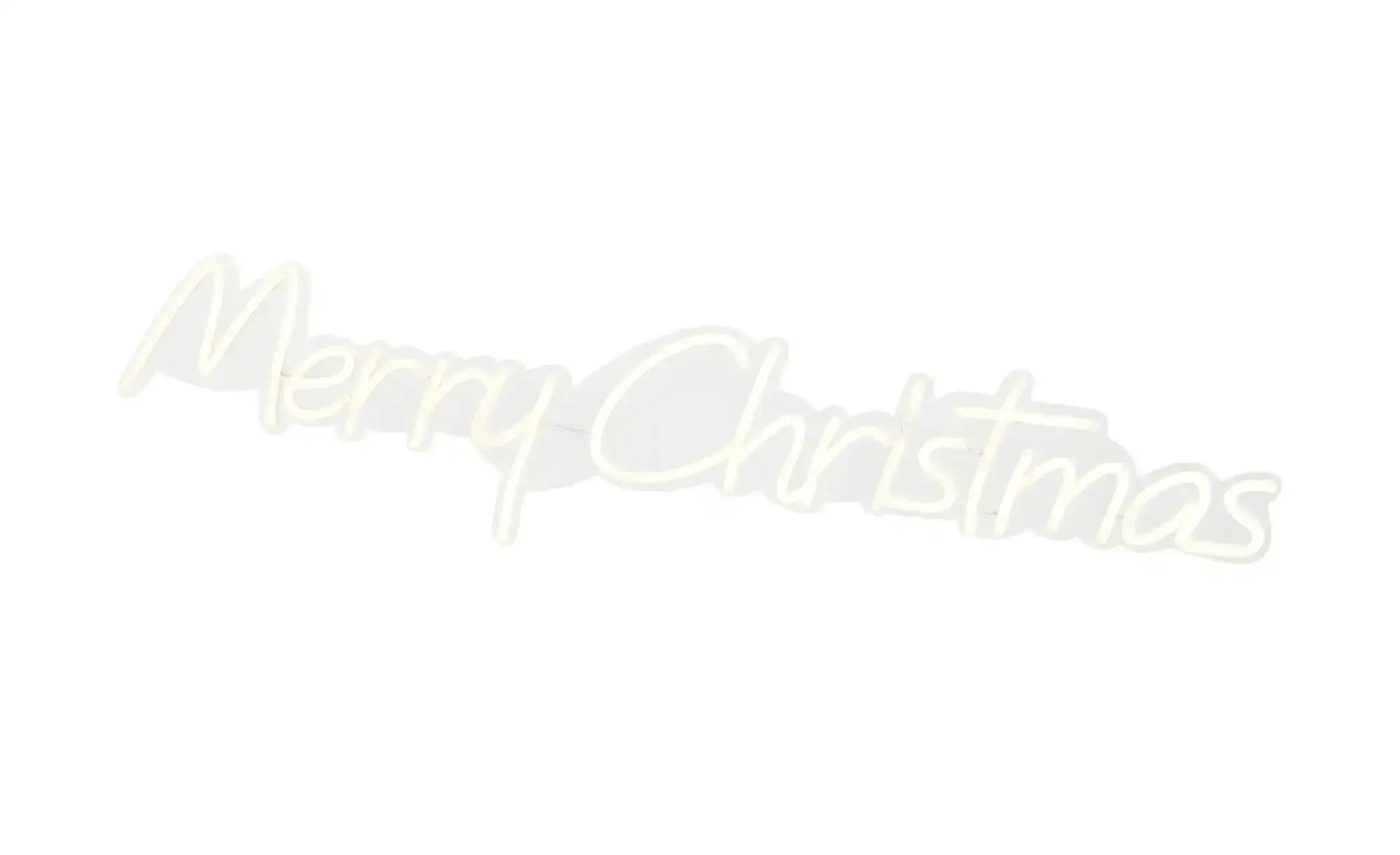 LED Schild Merry Christmas   , weiß , Maße (cm): B: 94