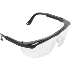 BGS, Schutzbrille + Gesichtsschutz, Schutzbrille mit verstellbarem Bügel transparent