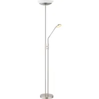 GLOBO Globo, Pendelleuchte, Deckenfluter Metall Nickel Matt, 1xled