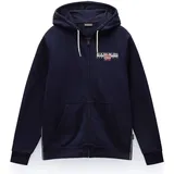 Napapijri Herren Sweatjacke - B-AYLMER, Kapuze, Reißverschluss, Regular Fit, einfarbig Dunkelblau 3XL
