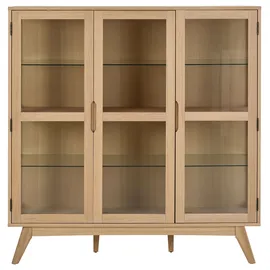 Actona Vitrine Marte 140 x 40 x 148 cm Weiß
