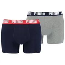 Puma Basic Boxershorts blue/grey melange XXL 2er Pack