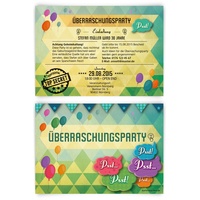 Einladungskarten zum Geburtstag (20 Stück) Überraschungsparty Einladung Party Überraschung