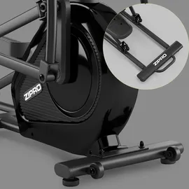 Zipro Crosstrainer Ellipsentrainer bis 120 kg, Crosstrainer für Zuhause, Heimtrainer mit 32 Widerstandsstufen, Exercise Machines, Cardio Trainingsgerät, Pulssensor, Bluetooth, Schwungrad 6kg