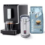 Tchibo Esperto Caffè 1.1 anthrazit inkl. elektrischer Milchaufschäumer und 1 kg Barista Caffè Crema