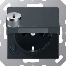 Jung Schuko-Steckdose 1 St. Anthrazit matt