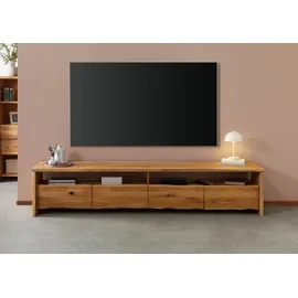 MASSIVMOEBEL24.DE PURE OAK Lowboard 240x45x50 cm Beige Holz