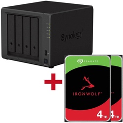 Synology DiskStation DS923+ 4 Einschübe NAS-Server Leergehäuse + 2x Seagate Ironwolf SATA 3.5" HDD 4TB Festplatte