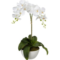 Kunstpflanze Orchidee, Creativ green, Höhe 65 cm weiß