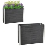 Trutzholm Pflanzkasten lang 117 x 41,5 x 84,5 cm Holzoptik