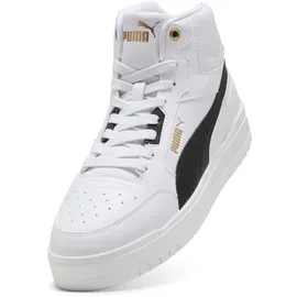 Puma Shuffle Downtown Mid Herren Weite M Weiß/Schwarz/Gold 41