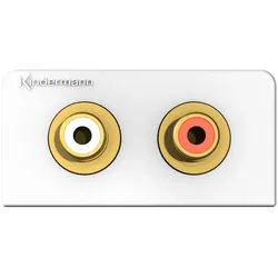 Kindermann Konnect design click Audio L/R - Modulares Faceplate-Snap-In