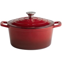 APS Kochtopf mit Deckel 5 STARS", Pfanne Ø 25 cm, rot