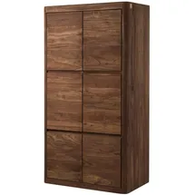 MASSIVMOEBEL24.DE Kleiderschrank Toronto 105 x 200 x 60 cm Braun