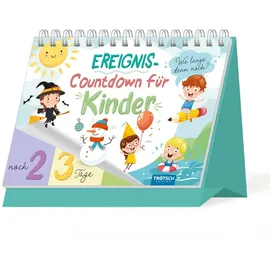 trotsch Trötsch Event-Countdown Ereignis-Countdown für Kinder: Countdown- Kalender Aufstellkalender Tischkalender