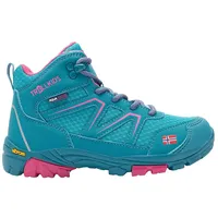 TROLLKIDS Skarvan Wanderstiefel - Smaragd / Rubine Red -
