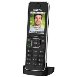 AVM FRITZ!FON C6 Black Edition Schnurloser VoIP-Anrufbeantworter, Babyfon, Freis...