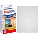Tesa Fliegengitter Fenster mit Klettband COMFORT anthrazit