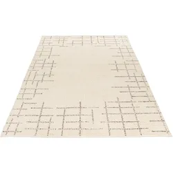 Teppich OBSESSION "My Freya 271", beige (cream), B:80cm H:15mm L:150cm, Wolle, Teppiche, Handweb Teppich, geometrisches Muster, 80% Wolle, handgewebt