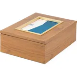 Zilverstad Marseille Aufbewahrungsbox braun/goldfarben aus Holz
