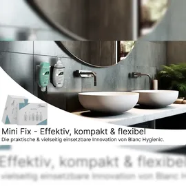 Blanc HYGIENIC KOMPLETT-SET: Mini Fix-STARTER- 6x Mini Fix Spender, weiß oder schwarz + je eine Flasche der Min Fix Serie, 6x 300 ml