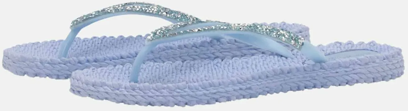 Flip Flops Cheerful mit Schmucksteinen Blau 38