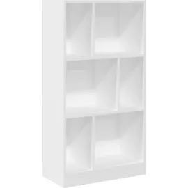 vidaXL Bücherregal 57 x 28,5 x 107,5 cm Weiß