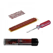 MaXalami Tube Plus Reparatur Set für Tubeless Reifen mit 8 Flickstreifen