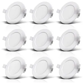 B.K.Licht BK_EL1274 9er Set rund IP44 Kunststoff