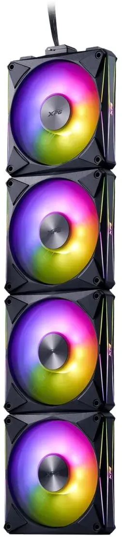XPG HURRICANE MAG Computergehäuse Ventilator 12 cm Schwarz 4 Stück(e)