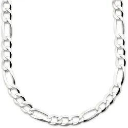 Kette ohne Anhänger »Schmuck Geschenk Silber 925 Halsschmuck Halskette Figarokette«, 26340848-55 silberfarben