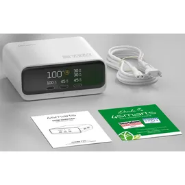4smarts Desk Charger GaN Screen 100W 3C+2A, weiß