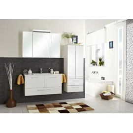 Saphir Quickset Badschrank 50 x 136,1 x 33 cm Weiß