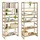 CASARIA Standregal 135,5 x 58 x 27 cm Braun