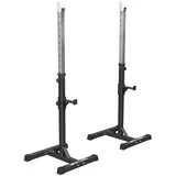 Gorilla Sports Langhantelablage Höhenverstellbar Hantelständer schwarz