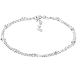 Armband ELLI "Layer Kugel Kettchen Basic Trend 925er Silber" Gr. 16, silber, Armbänder, Damen, 16cm, ohne Stein, Silber 925 (Sterlingsilber)
