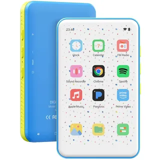 132GB MP3 Player mit Bluetooth und WiFi, 4.0 Zoll Touchscreen MP3 MP4 Player, Portable Android MP3-Player mit Spotify, Audible, Amazon Music, Deezer, HiFi Musik Player mit Lautsprecher, FM Radio