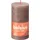 Bolsius Rustik Shine Stumpenkerze 13 cm braun