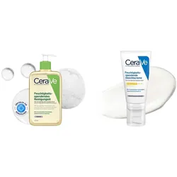 Cerave Set für sehr trockene Haut: Reinigungsöl & Gesichtscreme