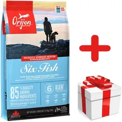 ORIJEN Six Fish Dog 11,4kg + Überraschung für den Hund