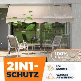 Kesser Klemmmarkise 300 cm beige