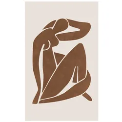 Bild BODY LINES - braun - BH 20x30 cm