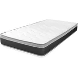 WIN REST Federkernmatratze, 90 x 200 cm, für Standardbett, mittlere Härte, Höhe 20 cm, verstärkter Taschenfederkern, profilierter Schaumstoff, milbendicht und hypoallergen, Young Spring