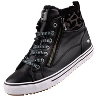 MUSTANG Damen High-Top Sneaker, schwarz,